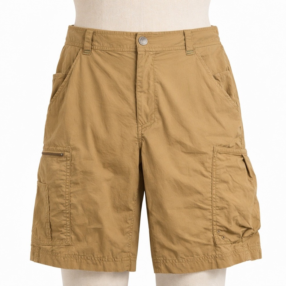ExOfficio Mens Cargo Shorts Size 32 Tan Pockets Outdoor Hiking Fishing Travel